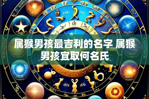 属猴男孩最吉利的名字 属猴男孩宜取何名氏