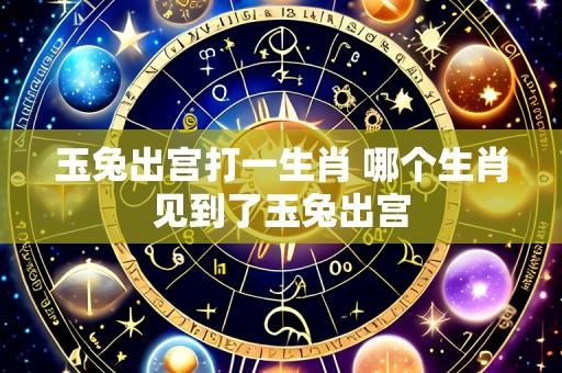 玉兔出宫打一生肖 哪个生肖见到了玉兔出宫