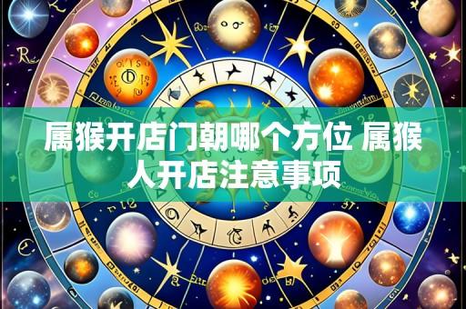 属猴开店门朝哪个方位 属猴人开店注意事项