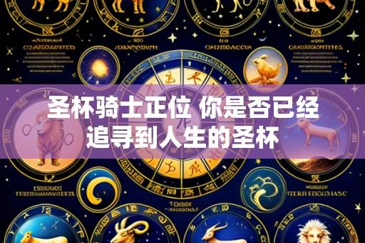 圣杯骑士正位 你是否已经追寻到人生的圣杯