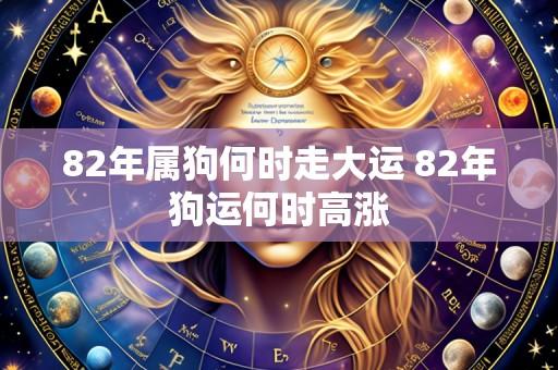82年属狗何时走大运 82年狗运何时高涨