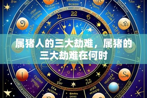属猪人的三大劫难,属猪的三大劫难在何时