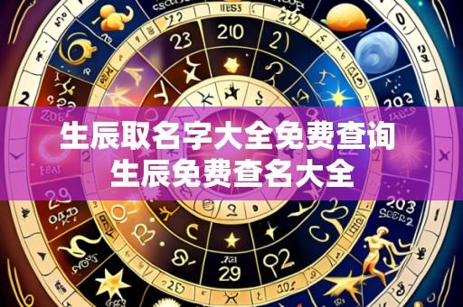 生辰取名字大全免费查询 生辰免费查名大全