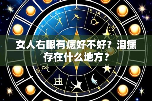 女人右眼有痣好不好？泪痣存在什么地方？