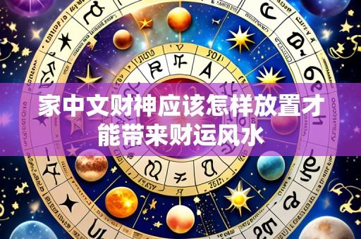 家中文财神应该怎样放置才能带来财运风水