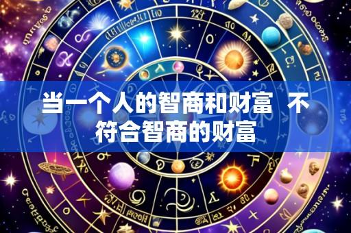 当一个人的智商和财富 不符合智商的财富