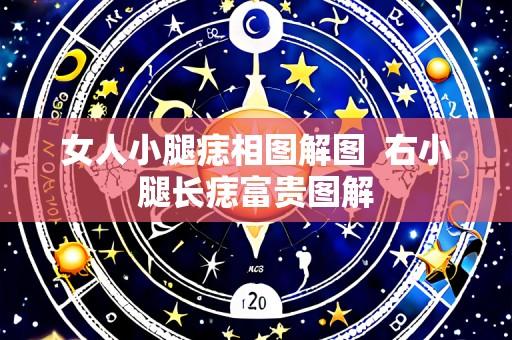 女人小腿痣相图解图 右小腿长痣富贵图解