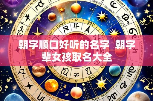 朝字顺口好听的名字  朝字辈女孩取名大全
