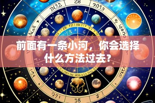 前面有一条小河,你会选择什么方法过去?