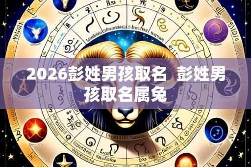 2026彭姓男孩取名  彭姓男孩取名属兔
