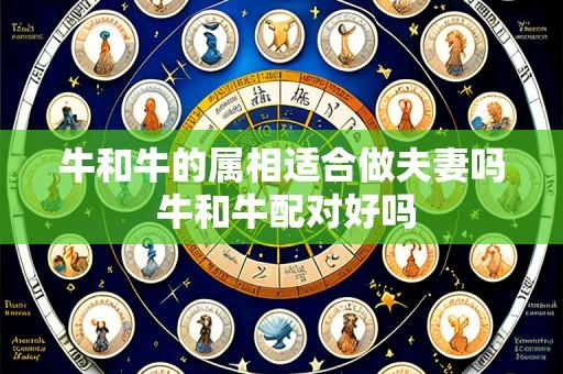 牛和牛的属相适合做夫妻吗 牛和牛配对好吗