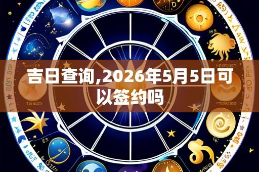吉日查询,2026年5月5日可以签约吗