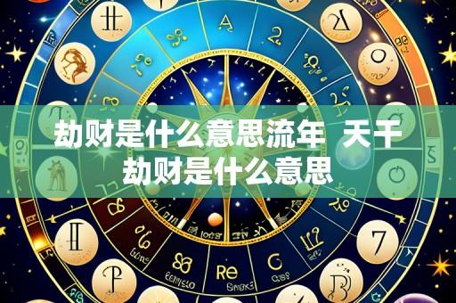劫财是什么意思流年 天干劫财是什么意思