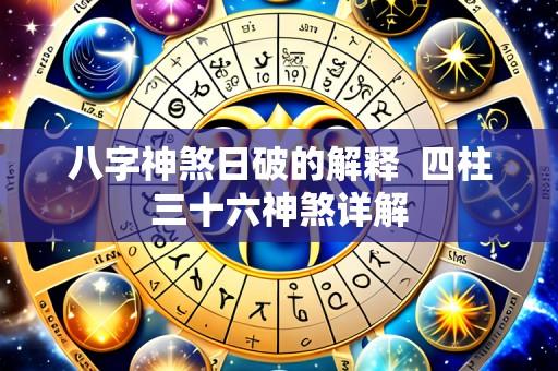 八字神煞日破的解释  四柱三十六神煞详解