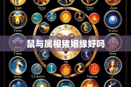 鼠与属相猪姻缘好吗