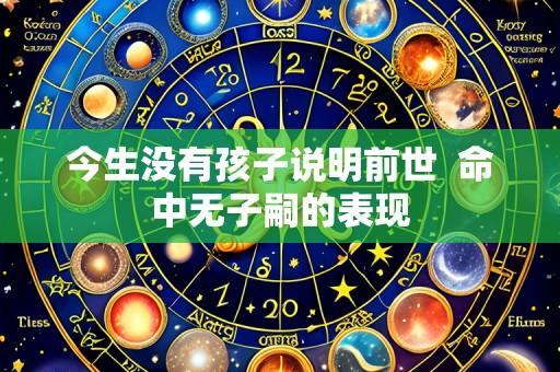 今生没有孩子说明前世  命中无子嗣的表现