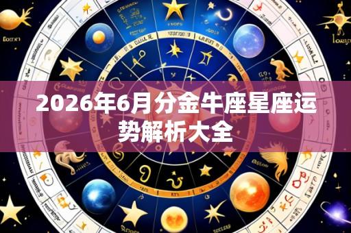 2026年6月分金牛座星座运势解析大全