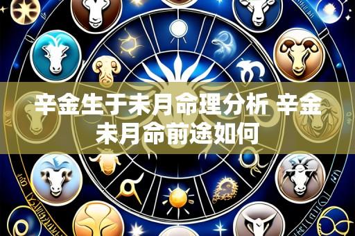 辛金生于未月命理分析 辛金未月命前途如何