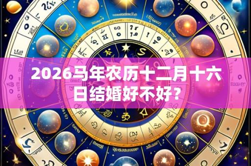 2026马年农历十二月十六日结婚好不好?