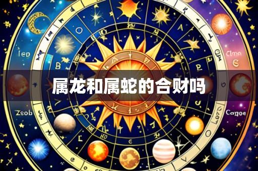 属龙和属蛇的合财吗