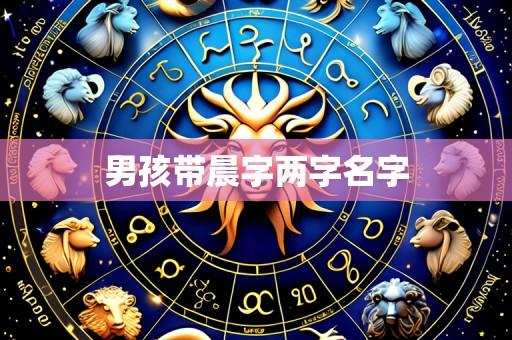 男孩带晨字两字名字