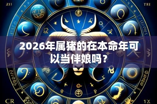 2026年属猪的在本命年可以当伴娘吗?