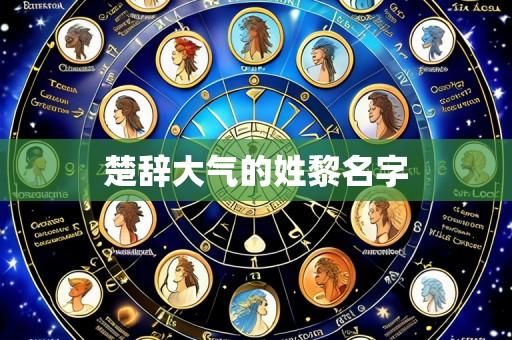 楚辞大气的姓黎名字