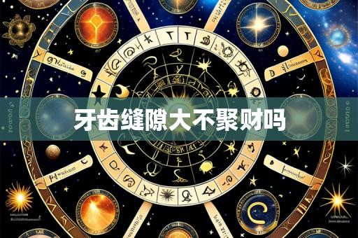 牙齿缝隙大不聚财吗