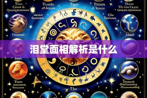 泪堂面相解析是什么