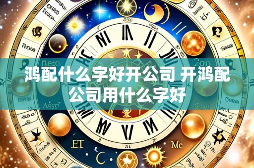 鸿配什么字好开公司 开鸿配公司用什么字好