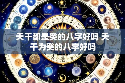 天干都是癸的八字好吗 天干为癸的八字好吗