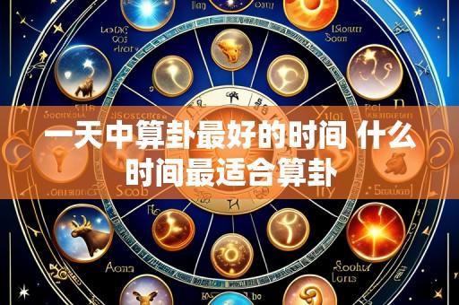 一天中算卦最好的时间 什么时间最适合算卦