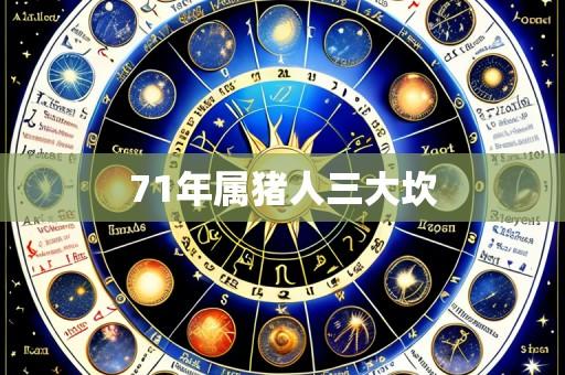 71年属猪人三大坎