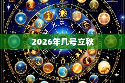 2026年几号立秋