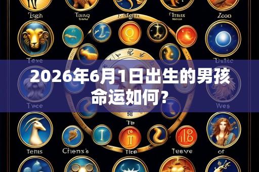 2026年6月1日出生的男孩命运如何?