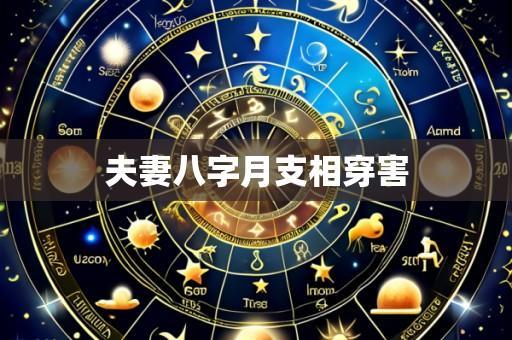 夫妻八字月支相穿害