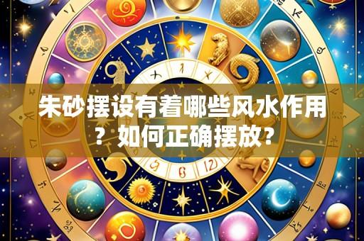 朱砂摆设有着哪些风水作用?如何正确摆放?