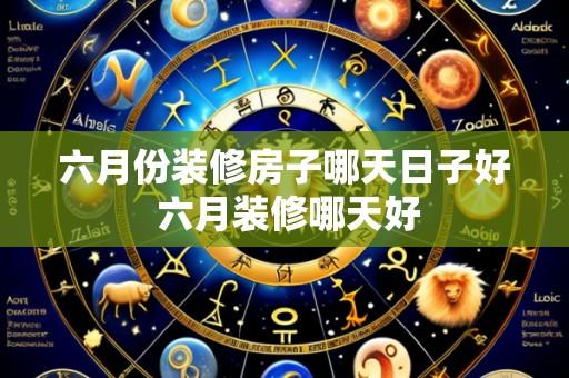 六月份装修房子哪天日子好 六月装修哪天好