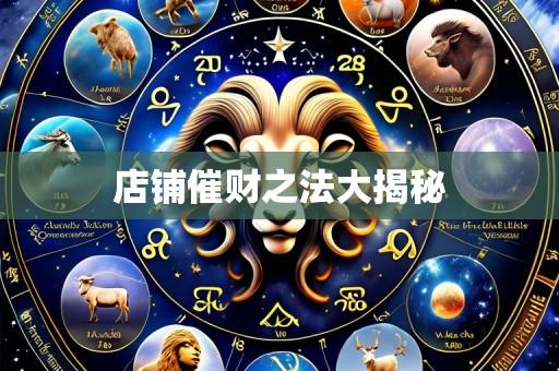 店铺催财之法大揭秘
