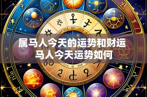 属马人今天的运势和财运 马人今天运势如何