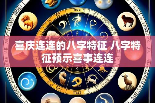 喜庆连连的八字特征 八字特征预示喜事连连