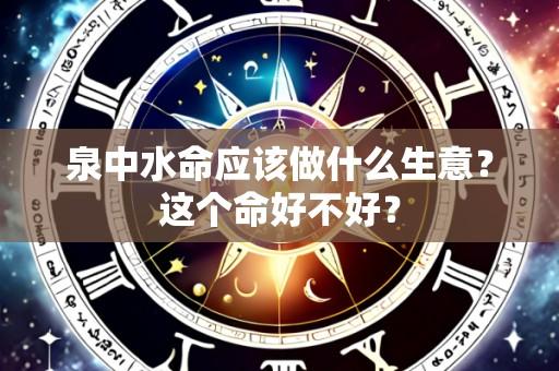 泉中水命应该做什么生意？这个命好不好？