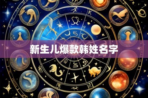 新生儿爆款韩姓名字