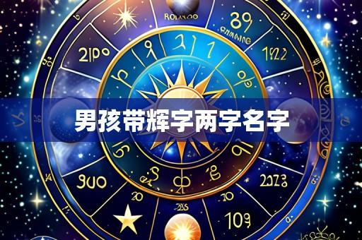 男孩带辉字两字名字