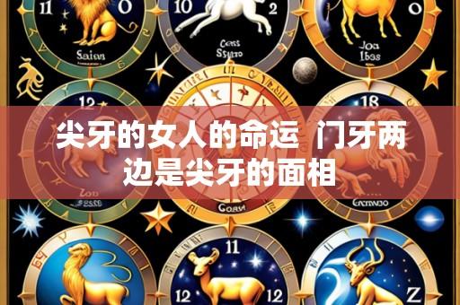 尖牙的女人的命运 门牙两边是尖牙的面相
