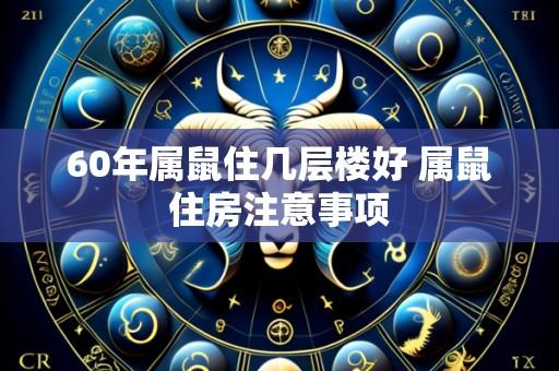 60年属鼠住几层楼好 属鼠住房注意事项