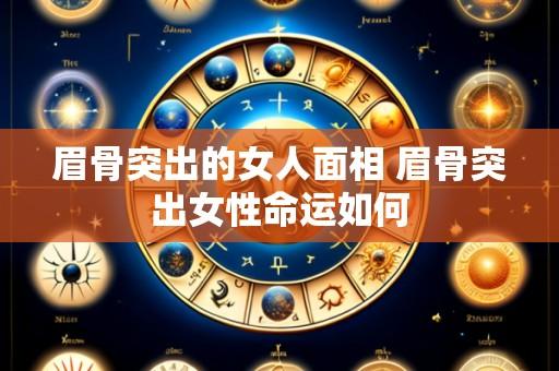 眉骨突出的女人面相 眉骨突出女性命运如何