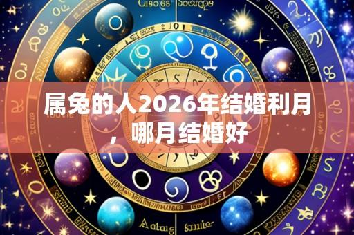 属兔的人2026年结婚利月，哪月结婚好