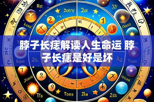 脖子长痣解读人生命运 脖子长痣是好是坏