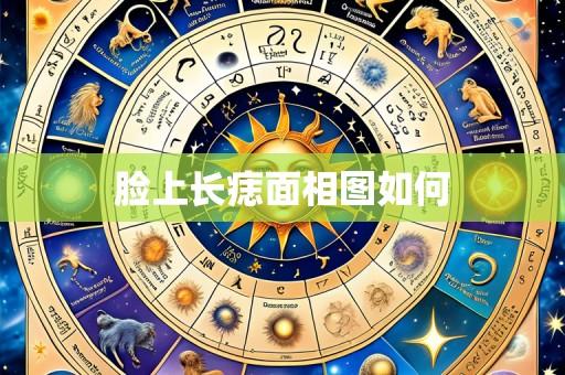 脸上长痣面相图如何